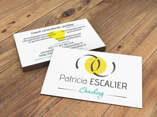 Cartes de visite Patricia Escalier